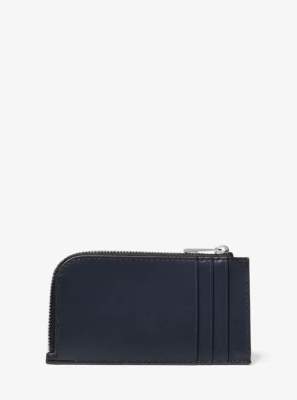 Panske Penazenky Michael Kors Leather Zip-Around Card Case Indigo - Doplnky Michael Kors Lacne | JHGYZ-9326